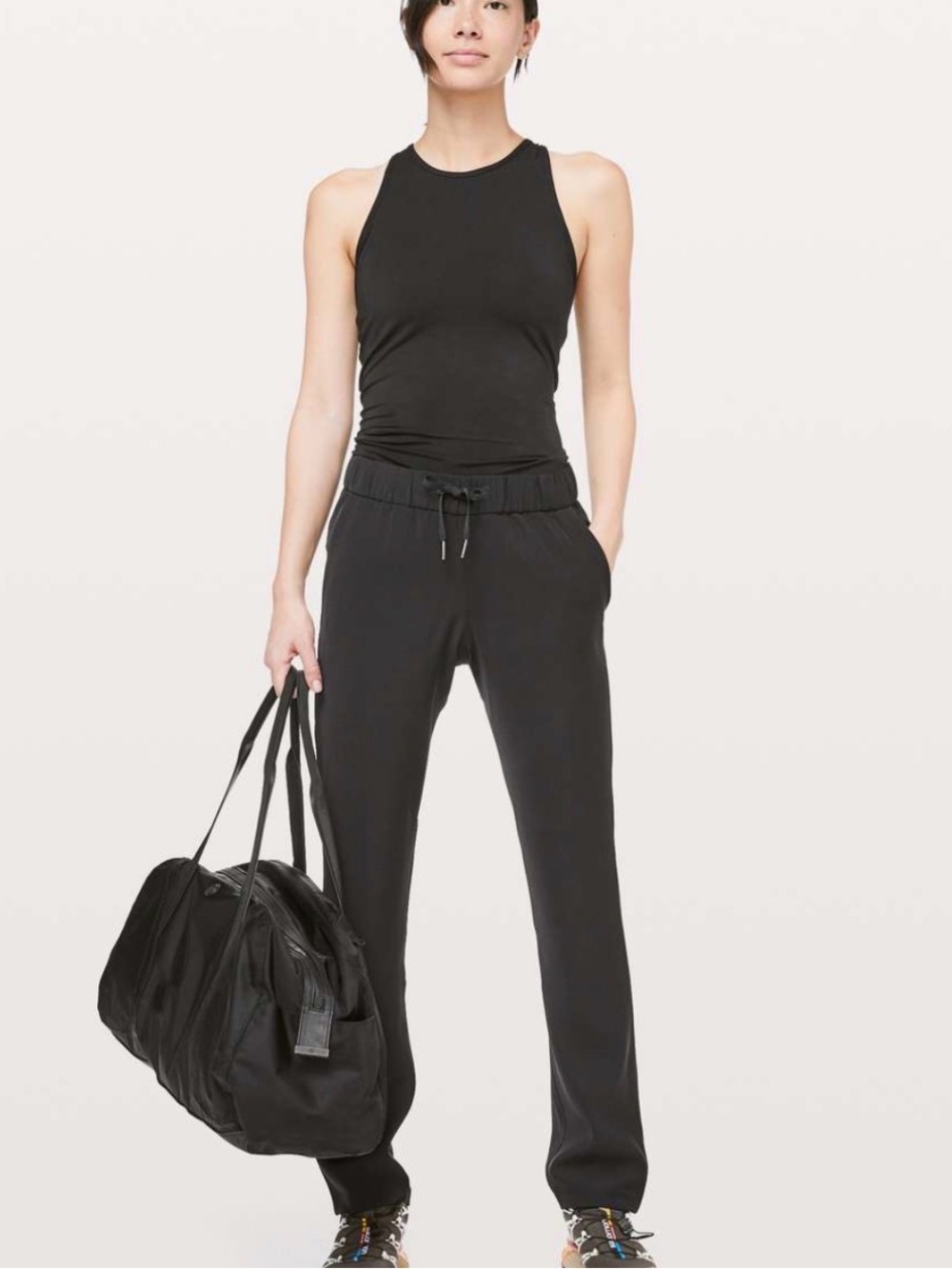 Lululemon NWT On The Fly Full Length *Woven Pants Black Size 10 Athleisure - Picture 4 of 12